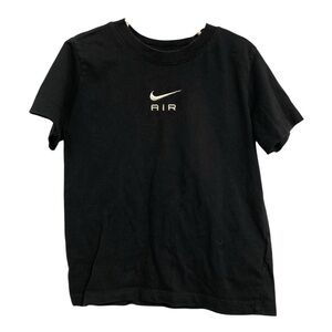 Nike Air Kids Black Tee with White Logo